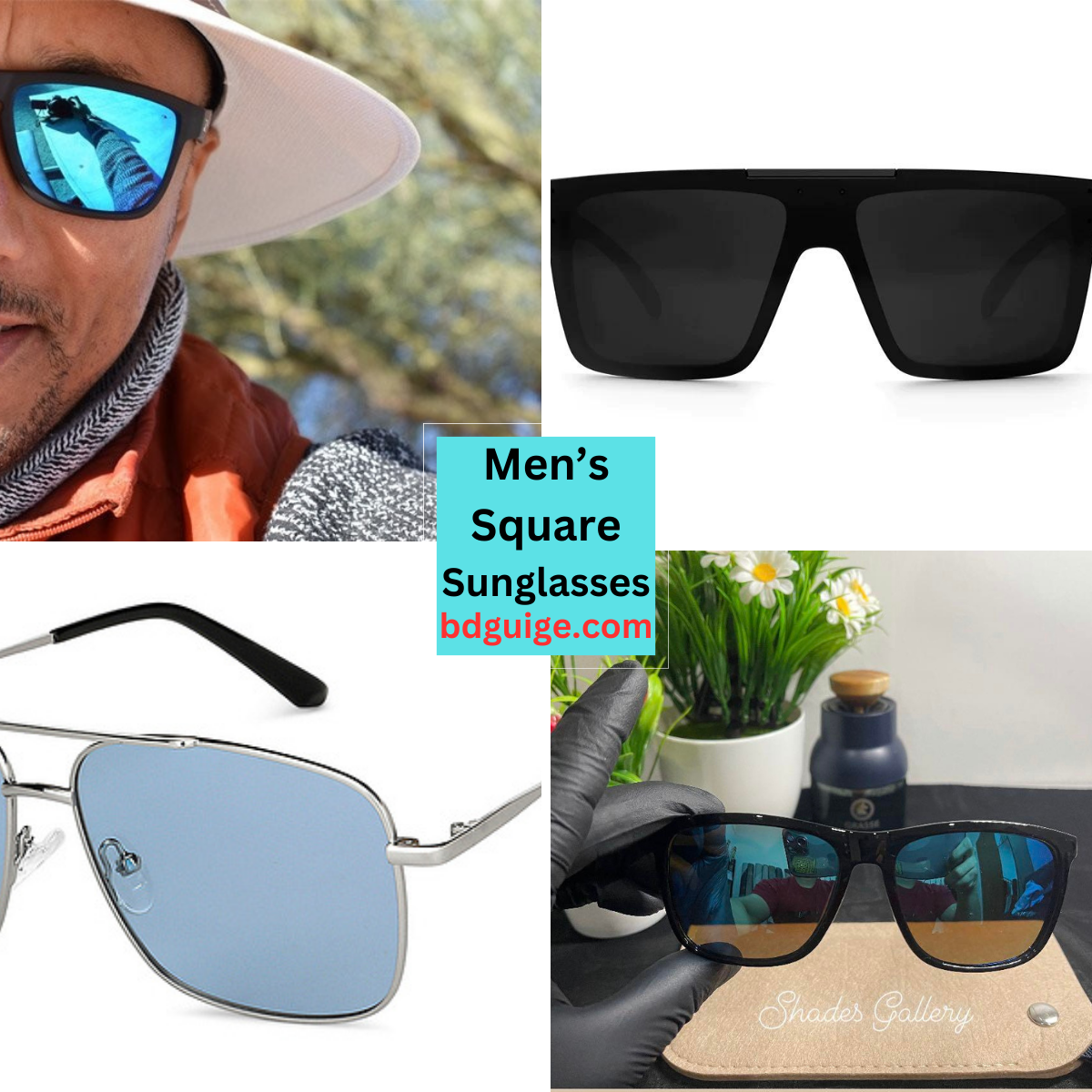 Men's Square Sunglasses